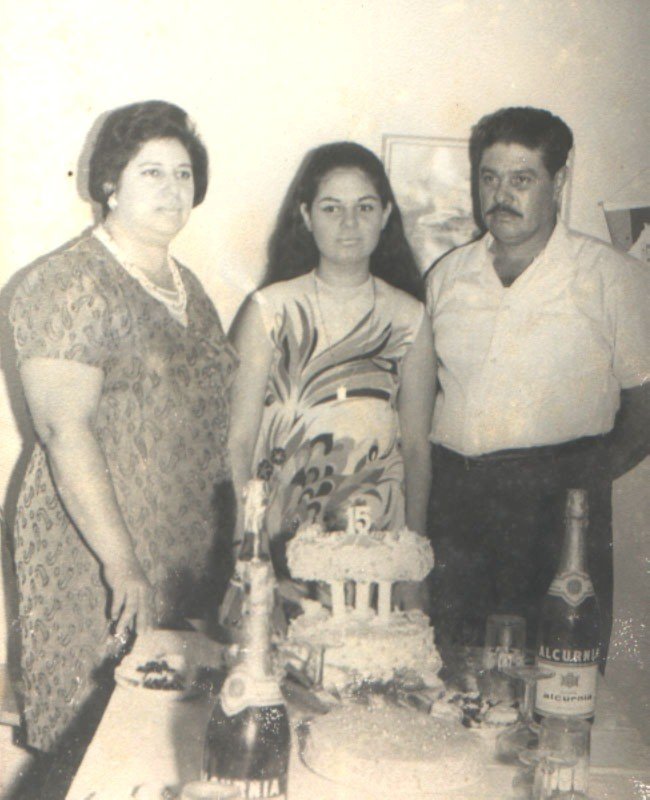Abuelos con Marita Sánchez